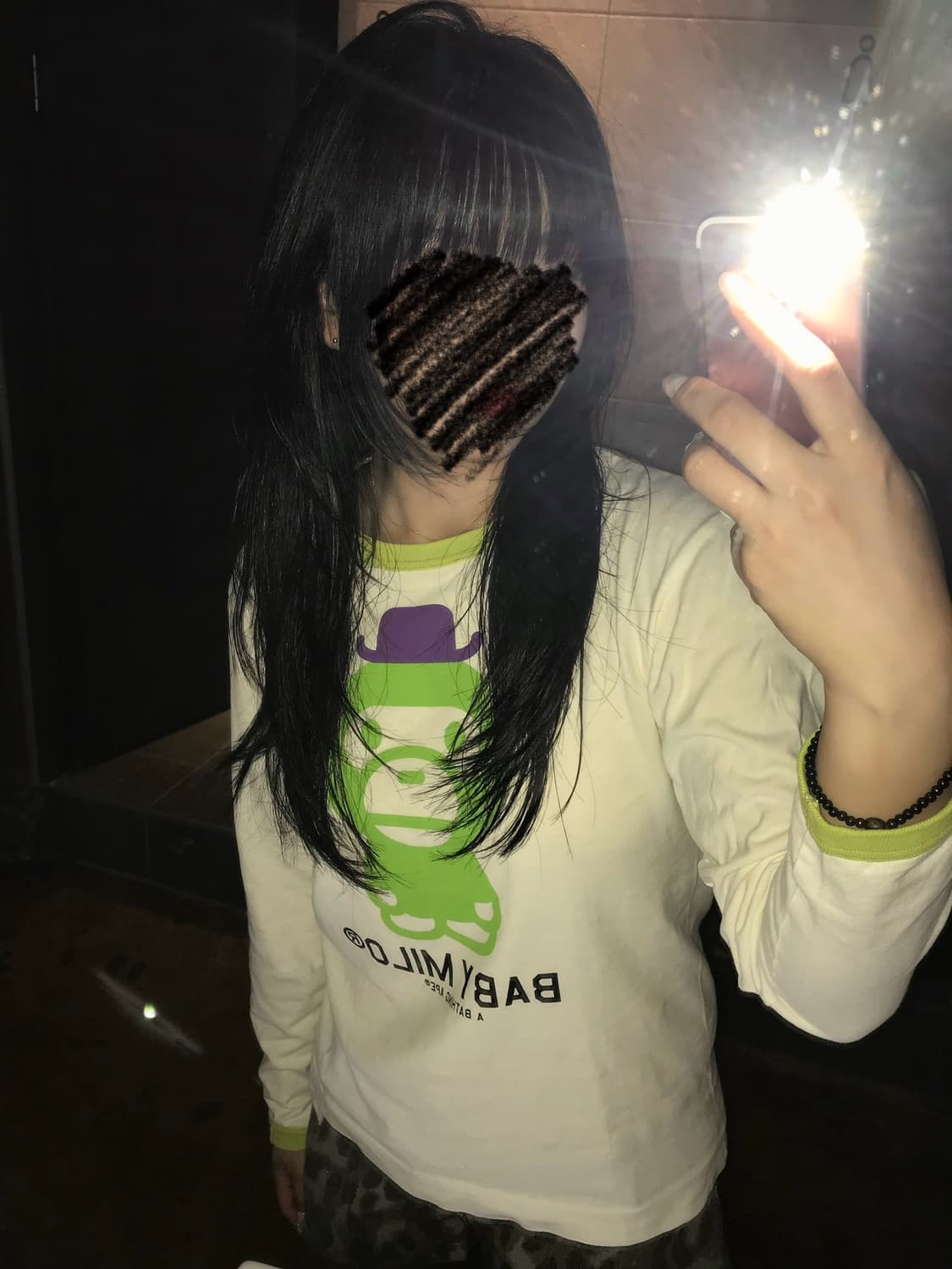 bape 베이비마일로 링거 롱슬리브 상품이미지1