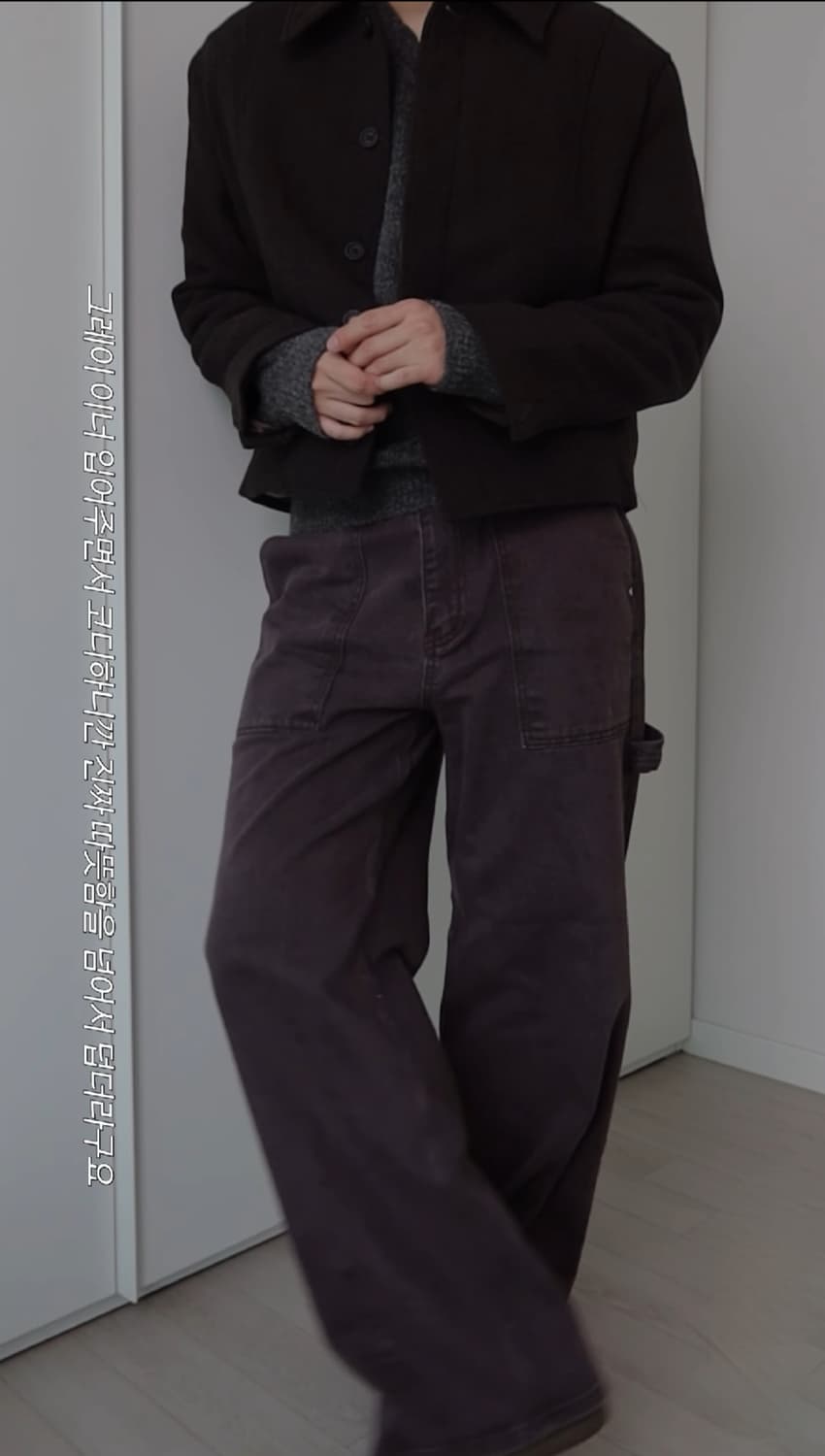 [ 새상품급 ]르마드 시그니처 울 자켓 브라운 3 데릭 이핏 상품이미지4