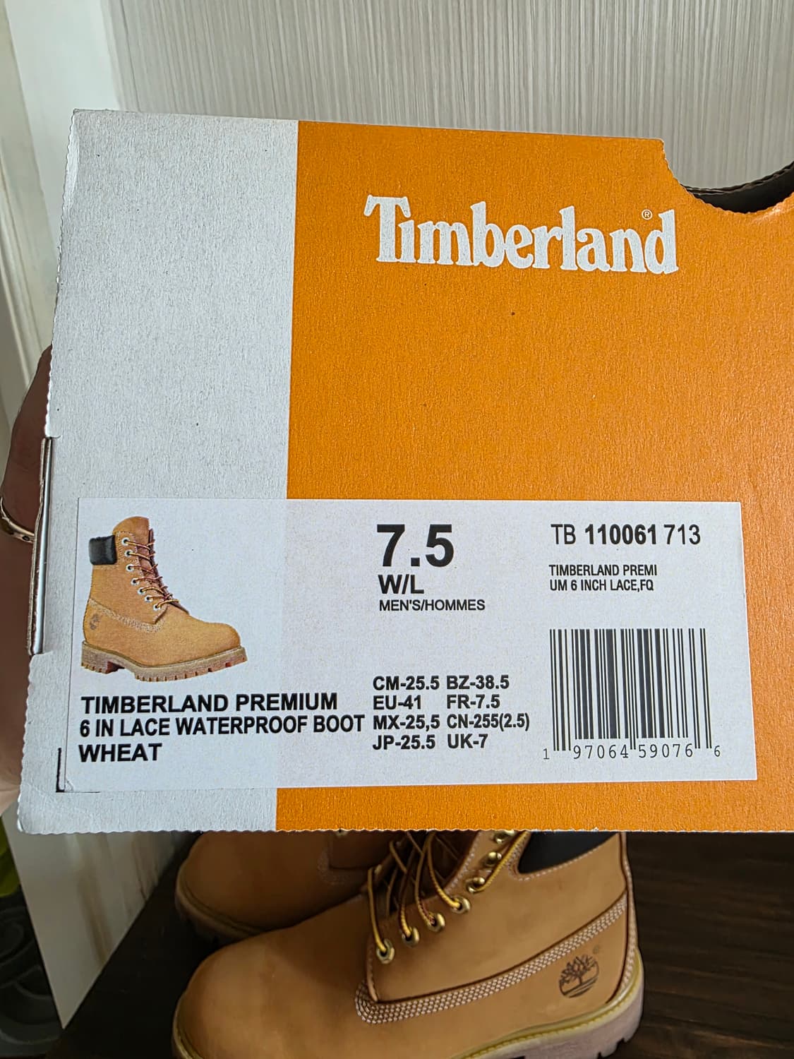 [1회착용] 팀버랜드 프리미엄 6인치 워터프루프 부츠 255 상품이미지2