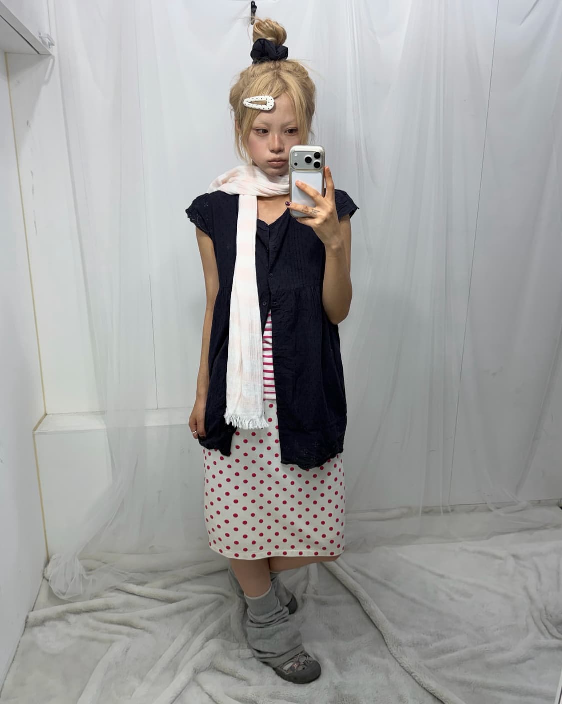 ✿ 핑크 도트 키치 set ✿ 상품이미지3