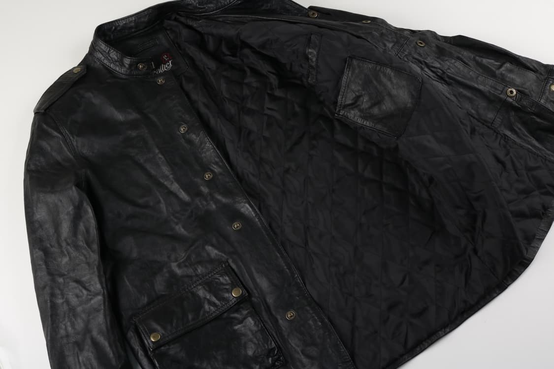 [L] 90's 리얼레더 양가죽 바이커 자켓 상품이미지6