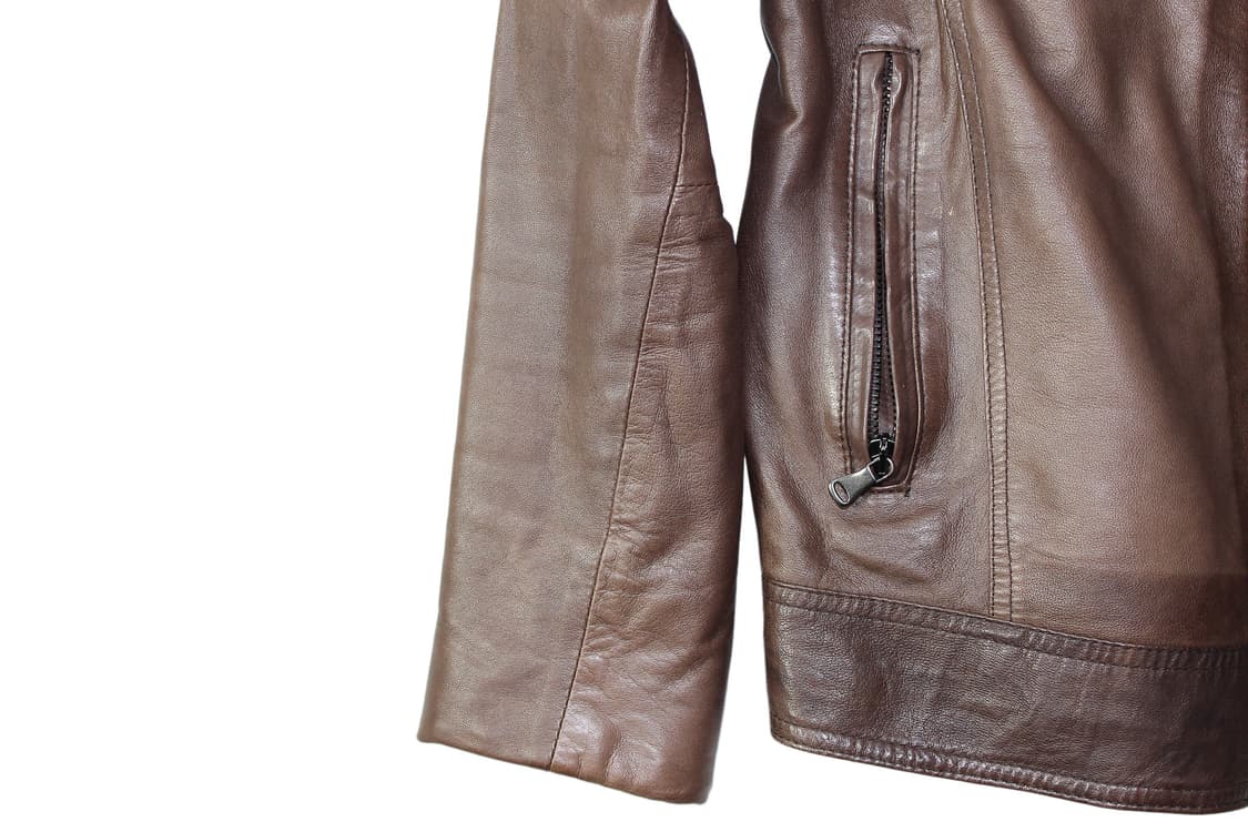 Vera Pelle Italy 베라펠레 램 스킨 싱글 레더 자켓 상품이미지3