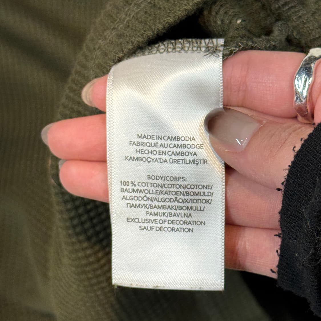 XL) 폴로 랄프로렌 올리브 써멀 와플티 라운드넥 티셔츠 상품이미지8