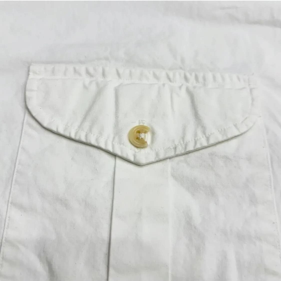 ✨ (바배) 폴로 랄프로렌 빅로고 투포켓 견장 화이트 셔츠  상품이미지6
