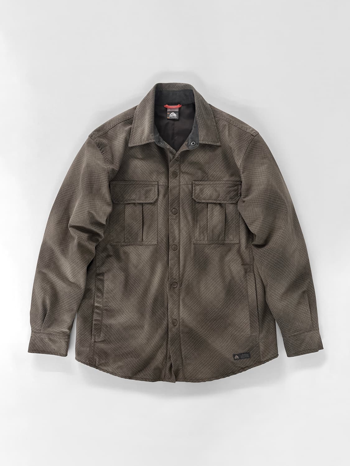 00s 빈티지 나이키 ACG 플래드 체크 퀼티드 스냅 자켓 상품이미지2