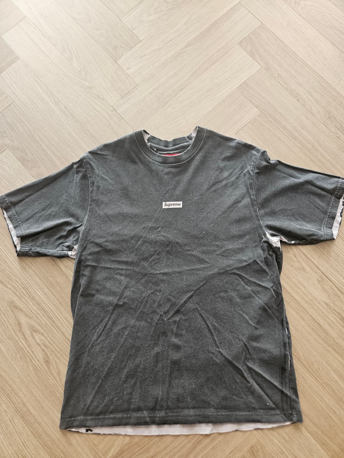 슈프림 오버프린트 스몰 박스 반팔 M  - 24SS 상품이미지2