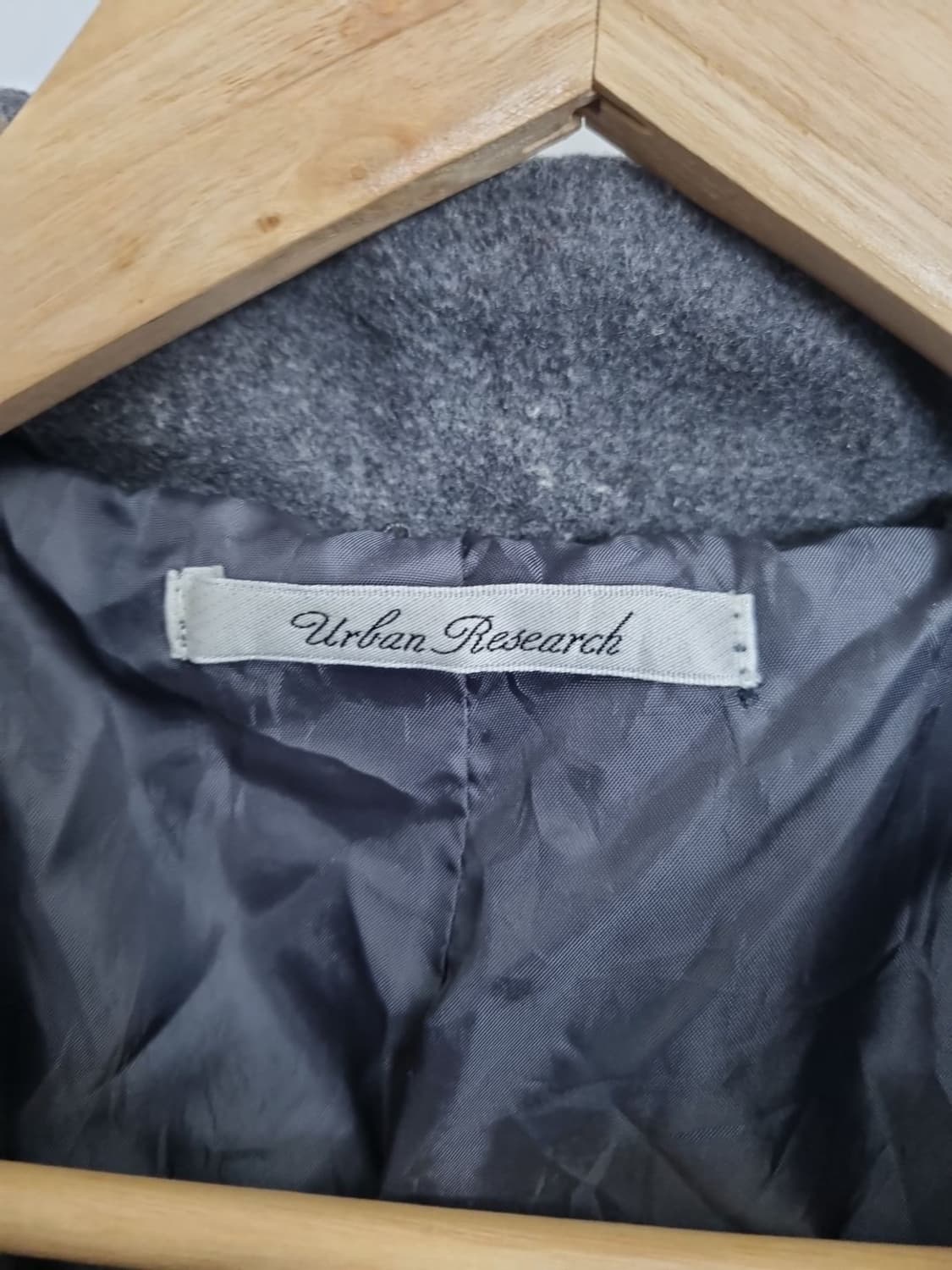 어반리서치 그레이 후드 울코트 상품이미지7