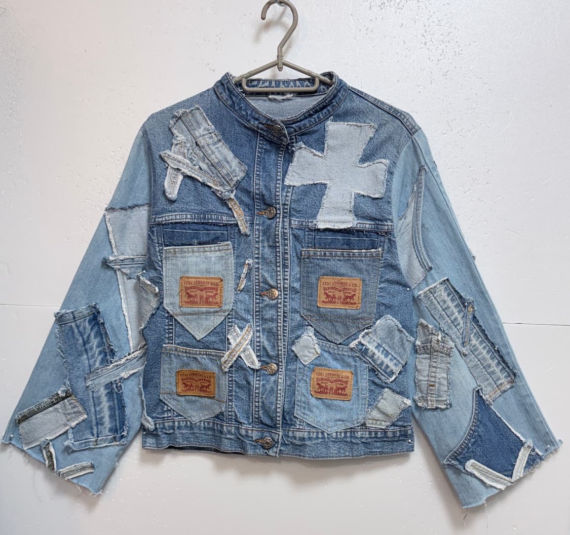 리바이스 LEVI’S 리메이크 패치워크 데님 자켓  상품이미지1