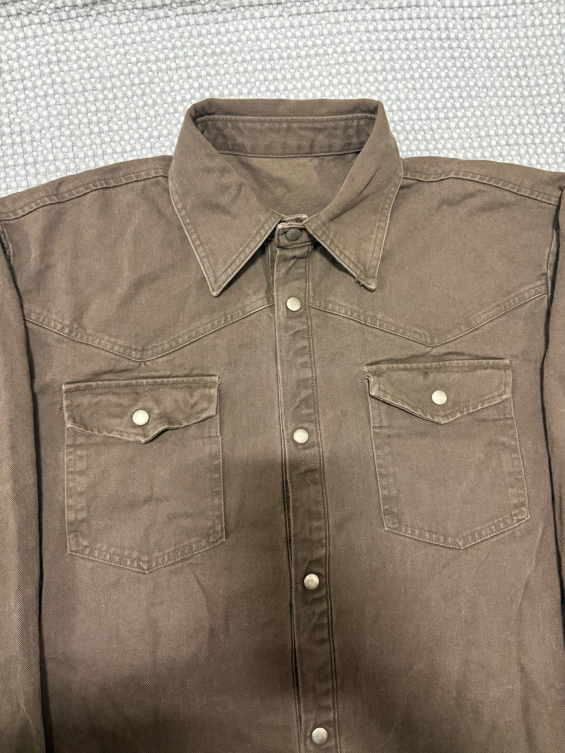 피그먼트 다잉 셔츠 자켓 브라운 XL 새상품 상품이미지2