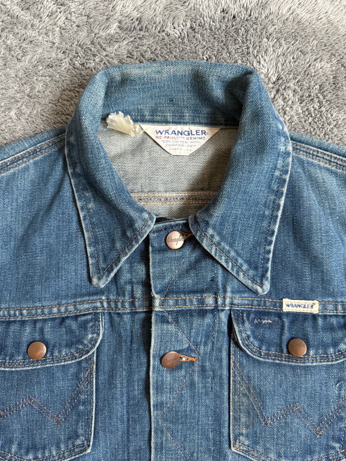 70-80s USA 랭글러 126mj 데님자켓 청자켓 상품이미지3