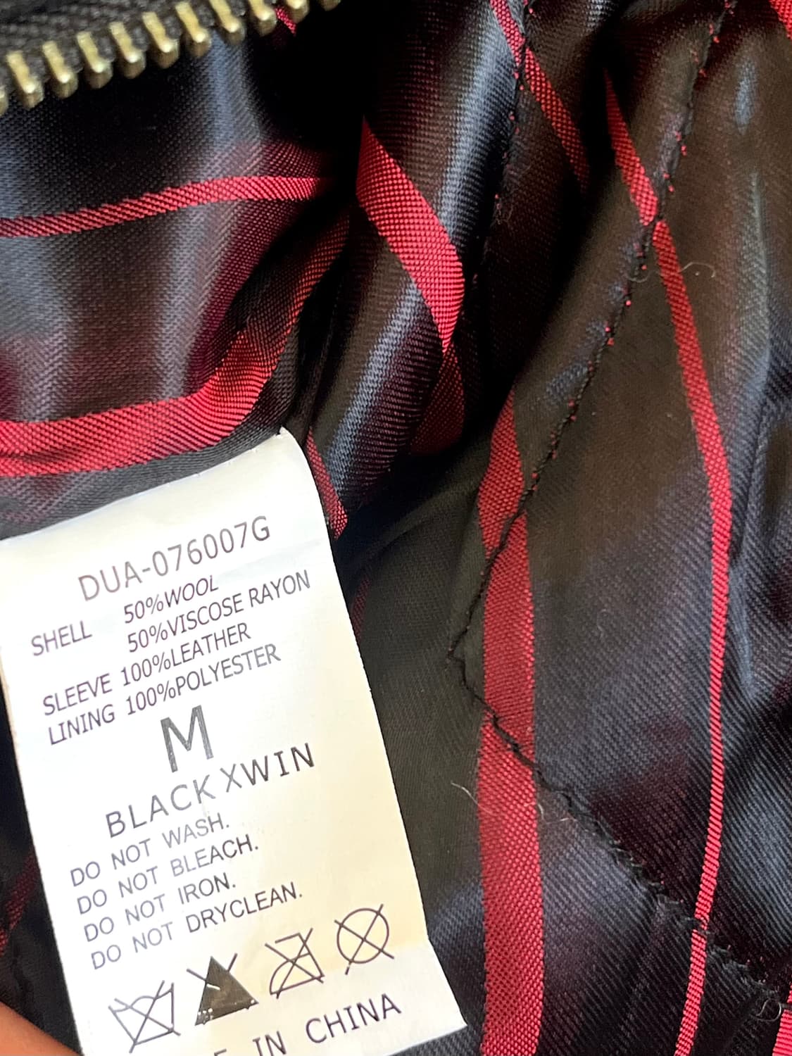 VANA Gold Label 울 & 레더 바이커 자켓 상품이미지10