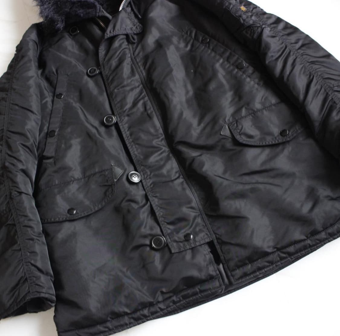 [XL] 알파인더스트리 재팬 N-3B 올블랙 상품이미지3