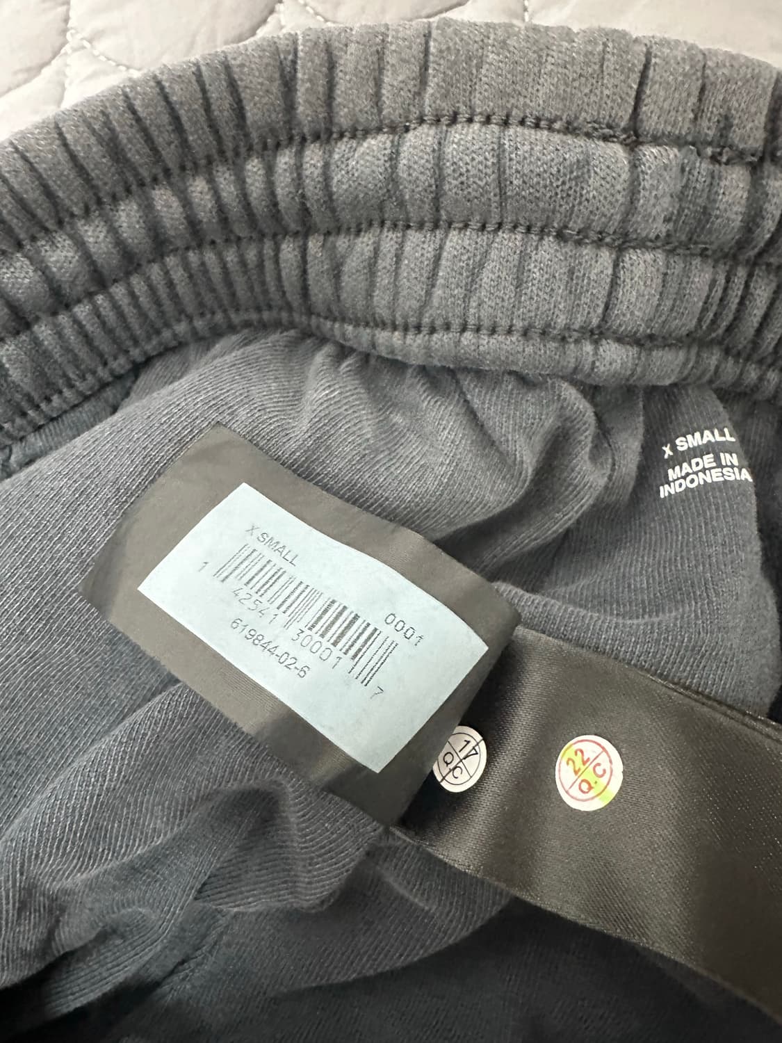 [XS] 이지 갭 yeezy gap 더블 레이어 팬츠 포에틱 블랙 상품이미지3