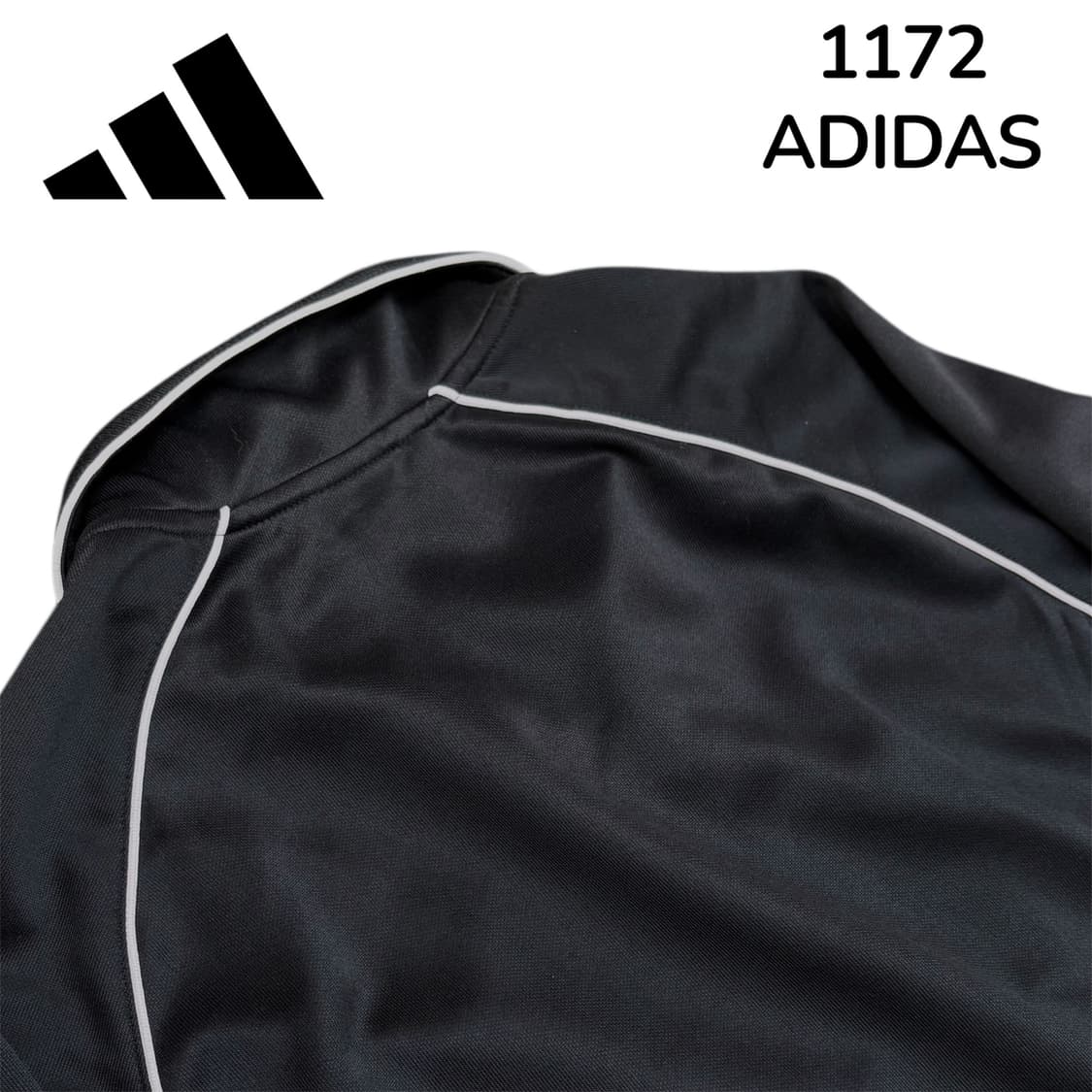 00s 아디다스 블랙 포인트 라인 올드스쿨 져지 M 상품이미지5