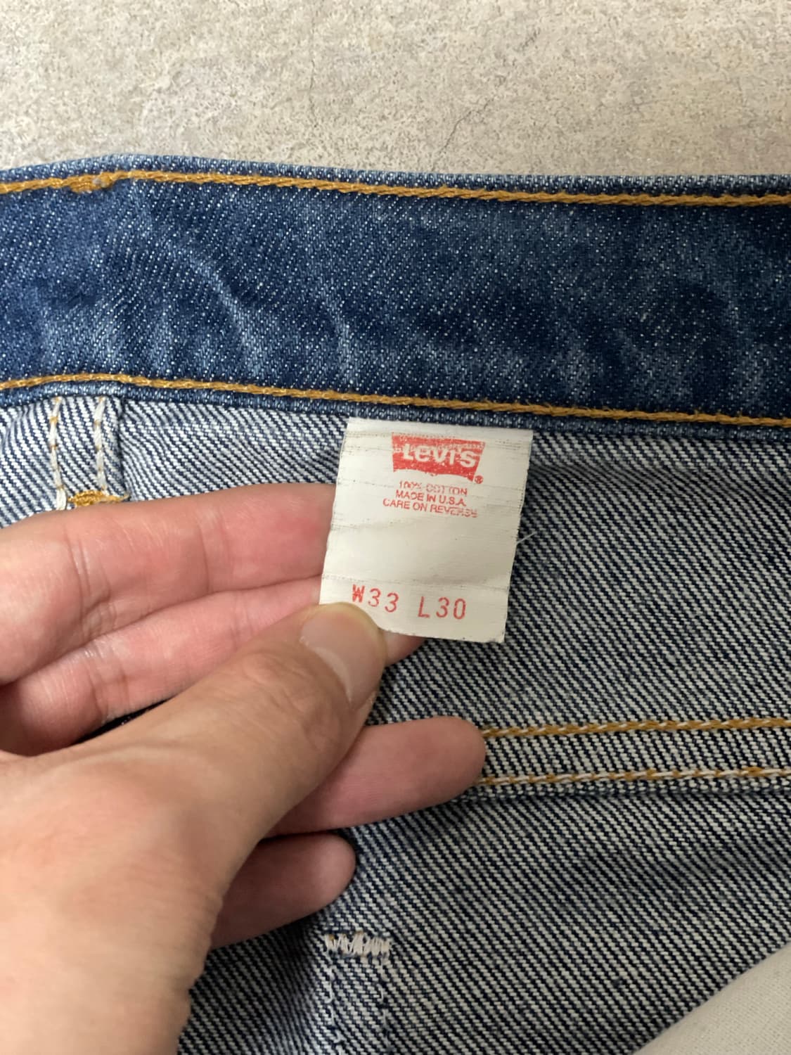 90s USA 리바이스 517 오렌지탭 33X30 상품이미지4