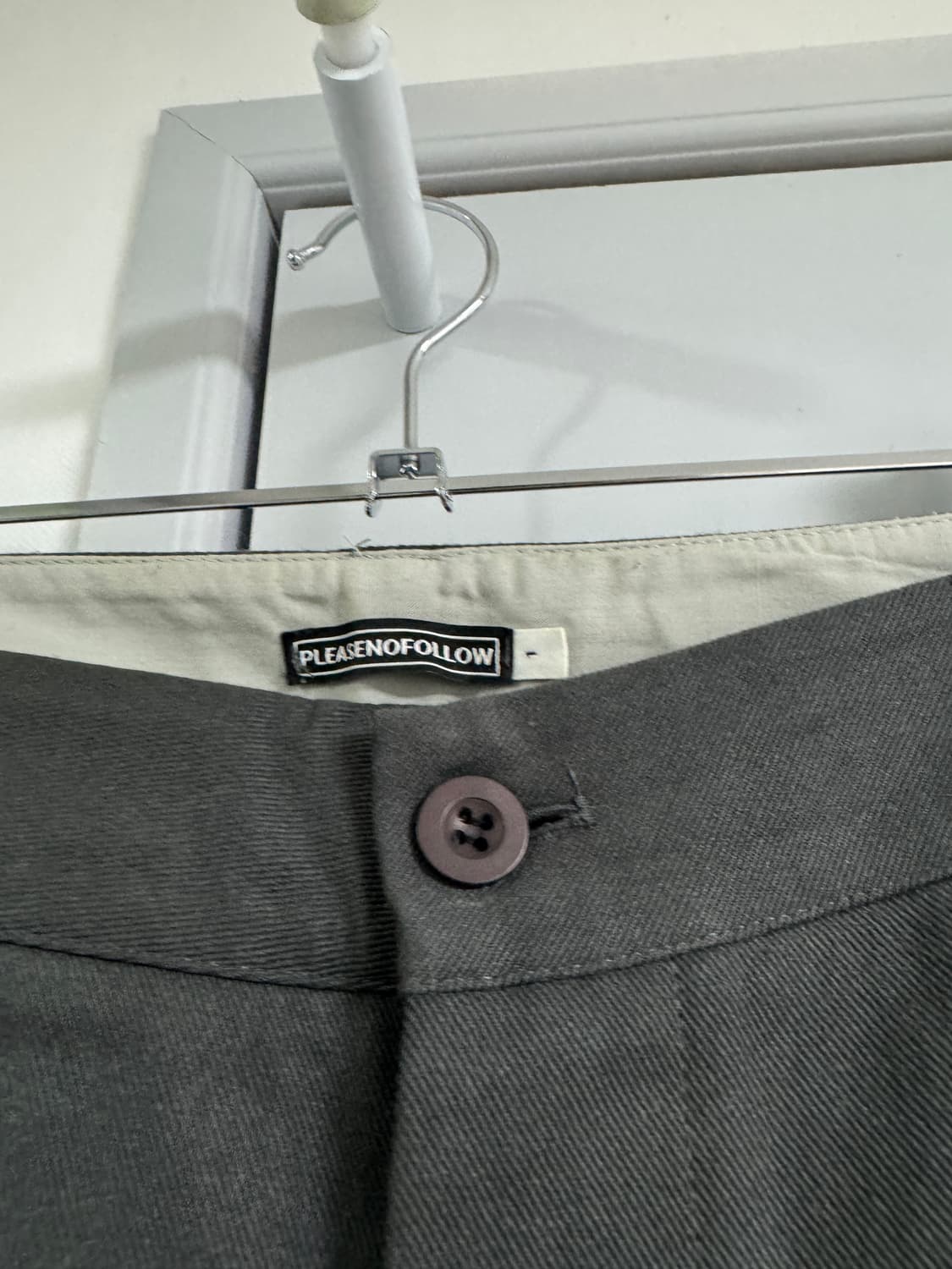 플리즈노팔로우 워크팬츠 차콜 1사이즈 상품이미지2