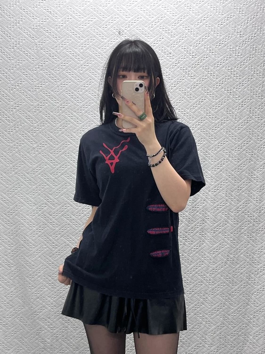 리바이스 희귀 빈티지 스트릿 키치 패치워크 반팔티 95 C11790 상품이미지1