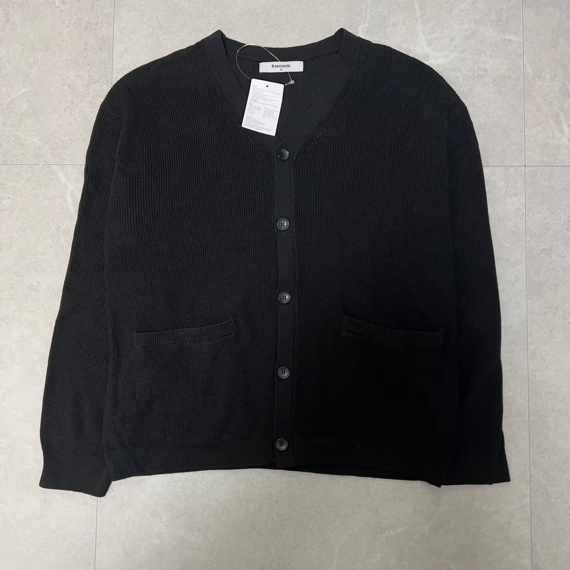 (새상품 택포가격) 에잇세컨즈 강연 와이 가디건 블랙 M 상품이미지2