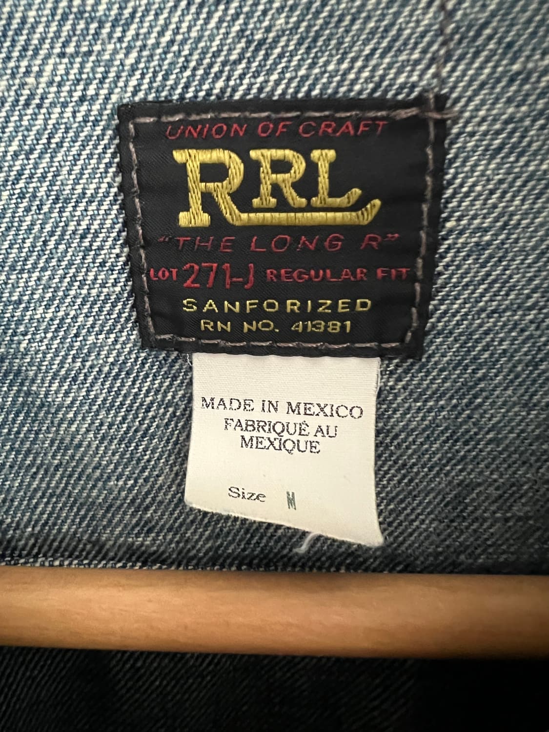 [M] RRL 더블알엘 Lot271 리랜드 데님자켓 상품이미지3