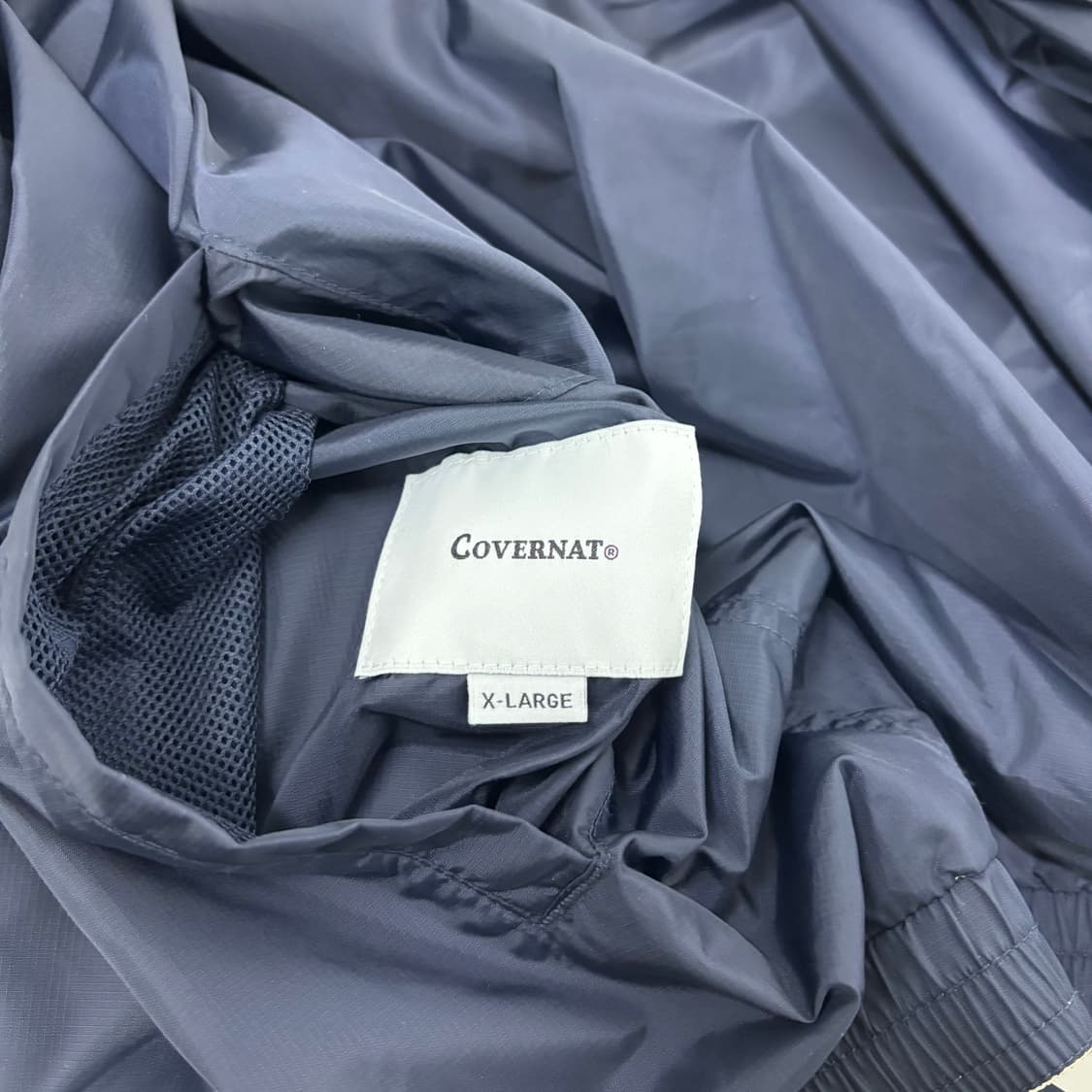 XL 커버낫 네이비 오버핏 기본로고 나일론 바막자켓 상품이미지7