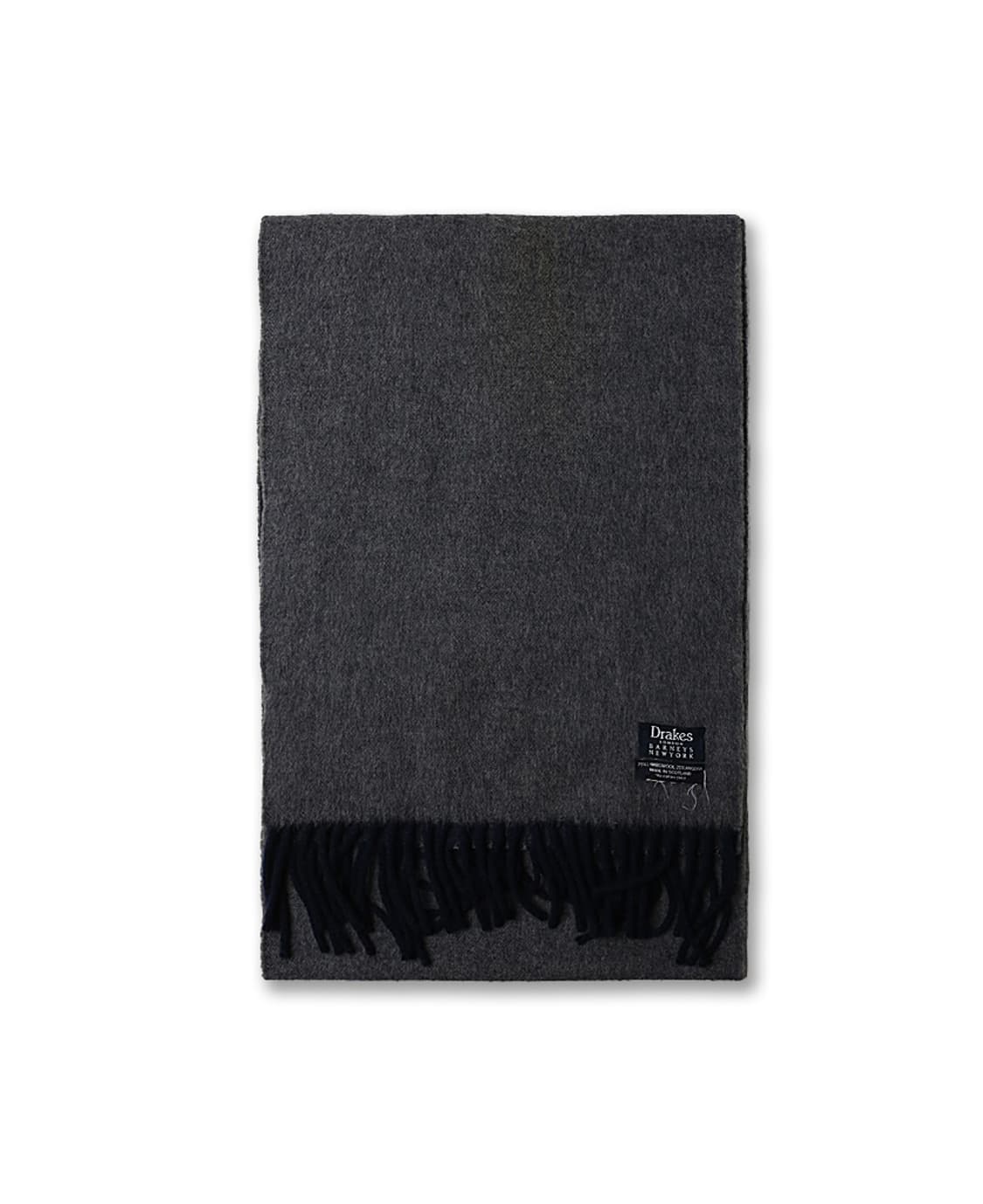 드레익스 [Drake's] 네이비 & 그레이 리버시블 스코틀랜드 머플러 상품이미지2