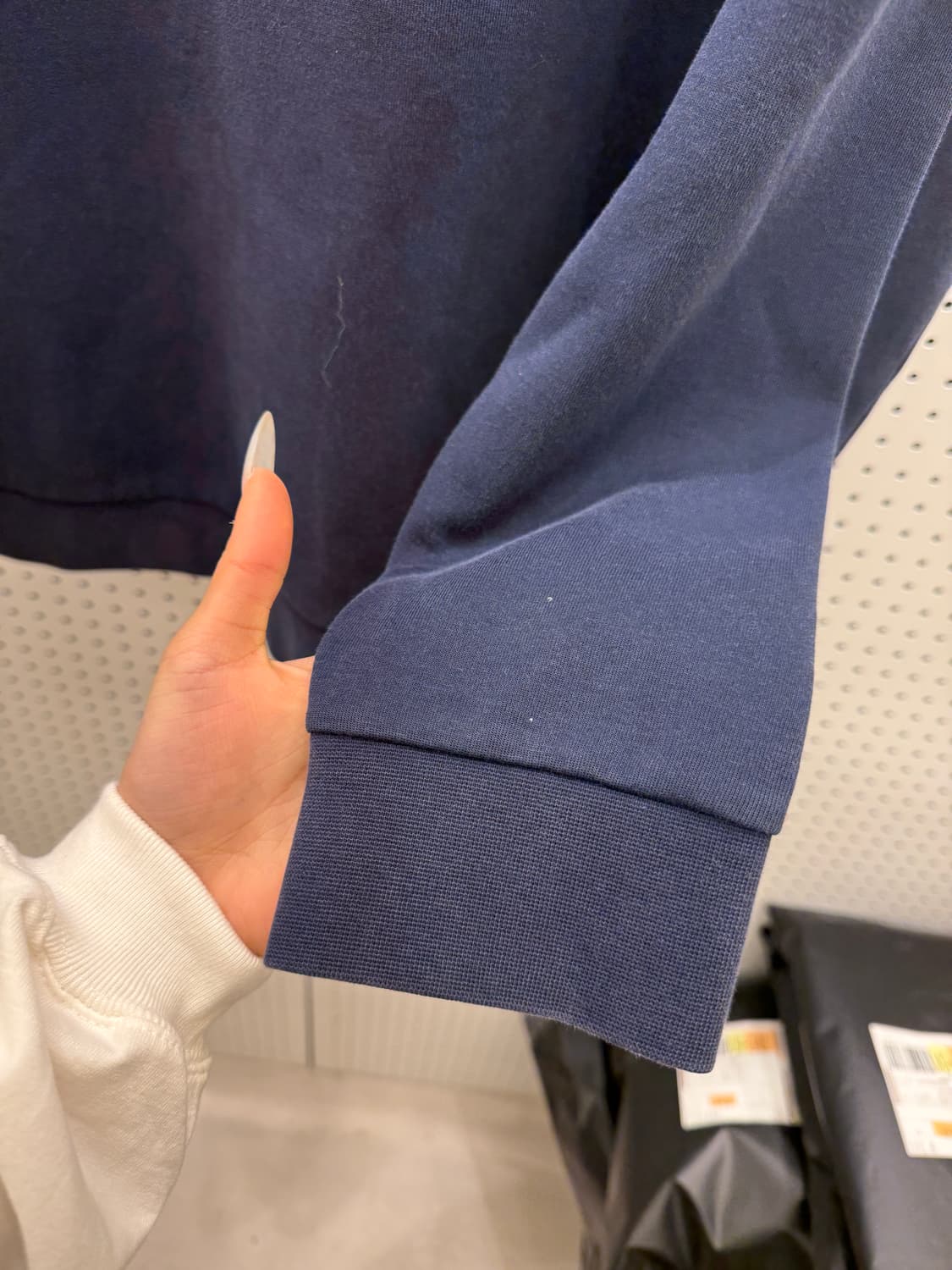 라코스테 빅 크록 로고 맨투맨 네이비 U835 상품이미지4