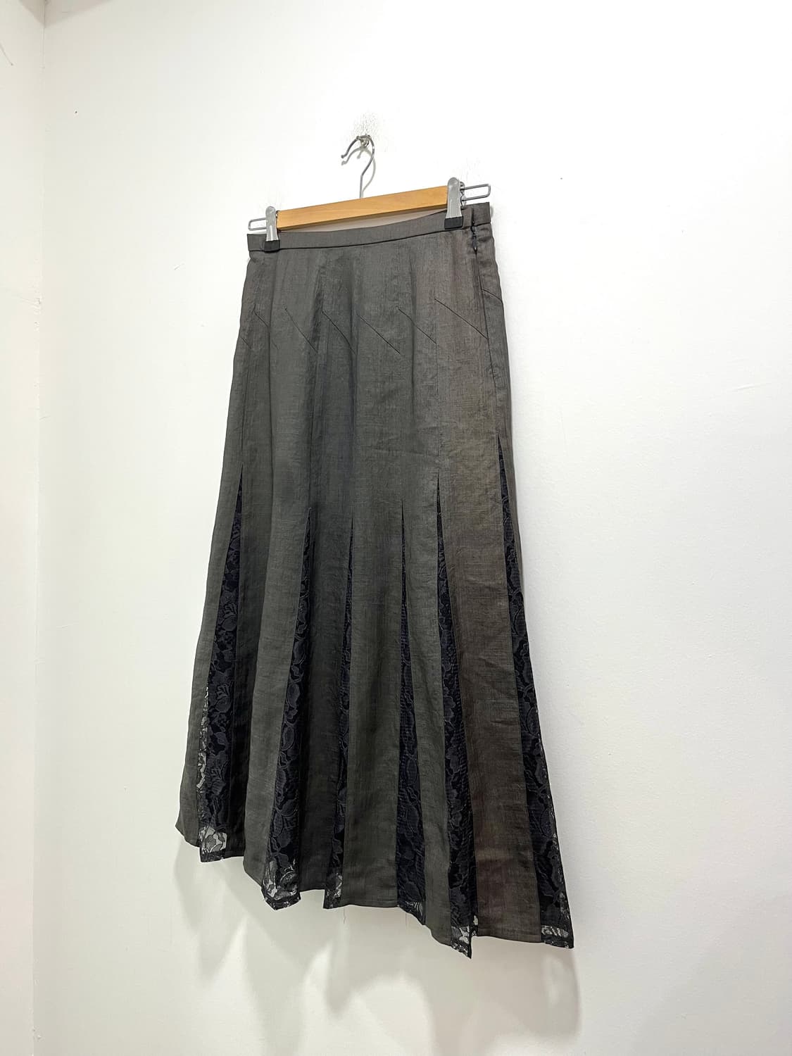 일본 빈티지 레이스 레이어드 플레어 롱스커트  상품이미지2