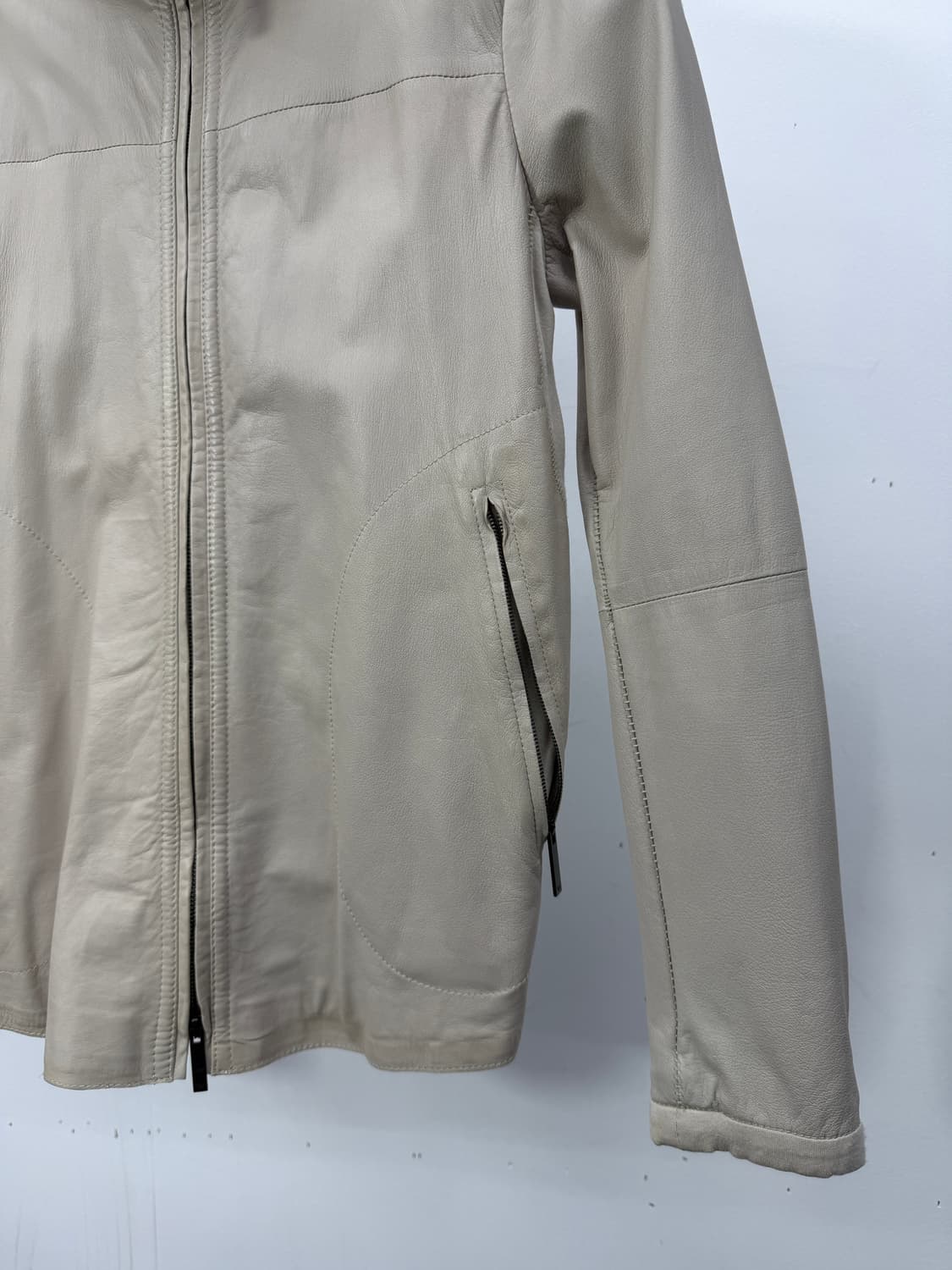 Emporio Armani Lambskin Hybrid Zip JK 상품이미지8