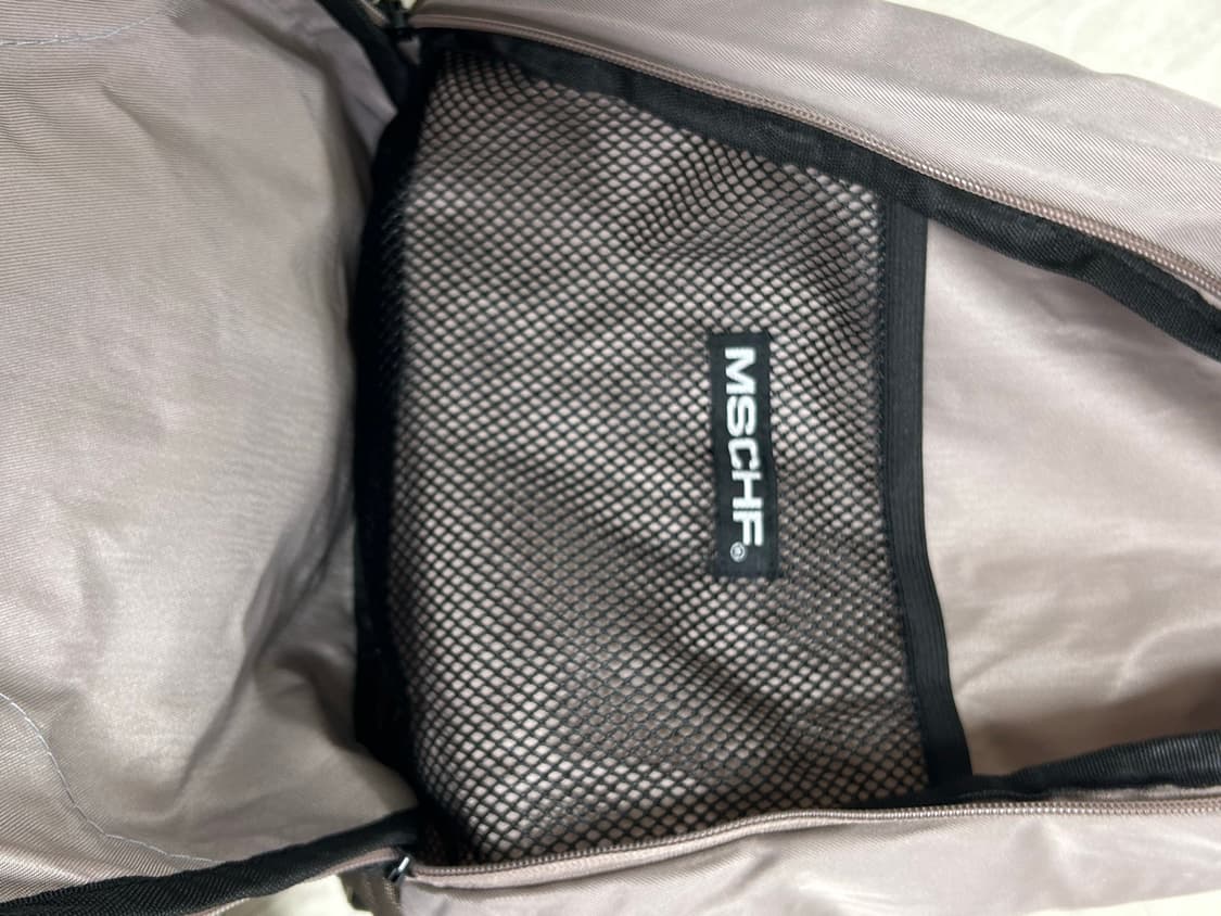 미스치프 롬버스 백팩 핑크그레이 상품이미지3