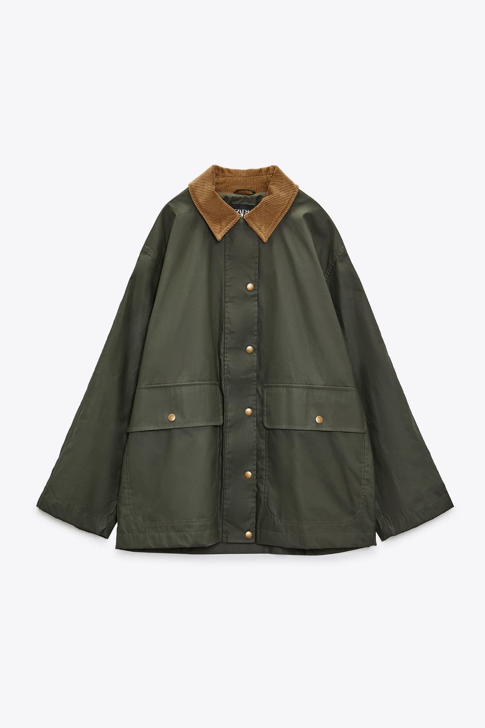 zara 자라 오버핏 헌팅 왁싱자켓 야상 M-L 상품이미지2