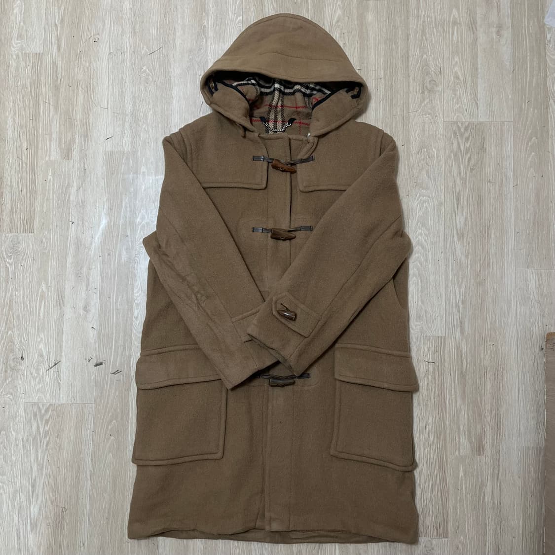 버버리 울 더플 베이지 떡볶이 코트 L(100) 상품이미지1