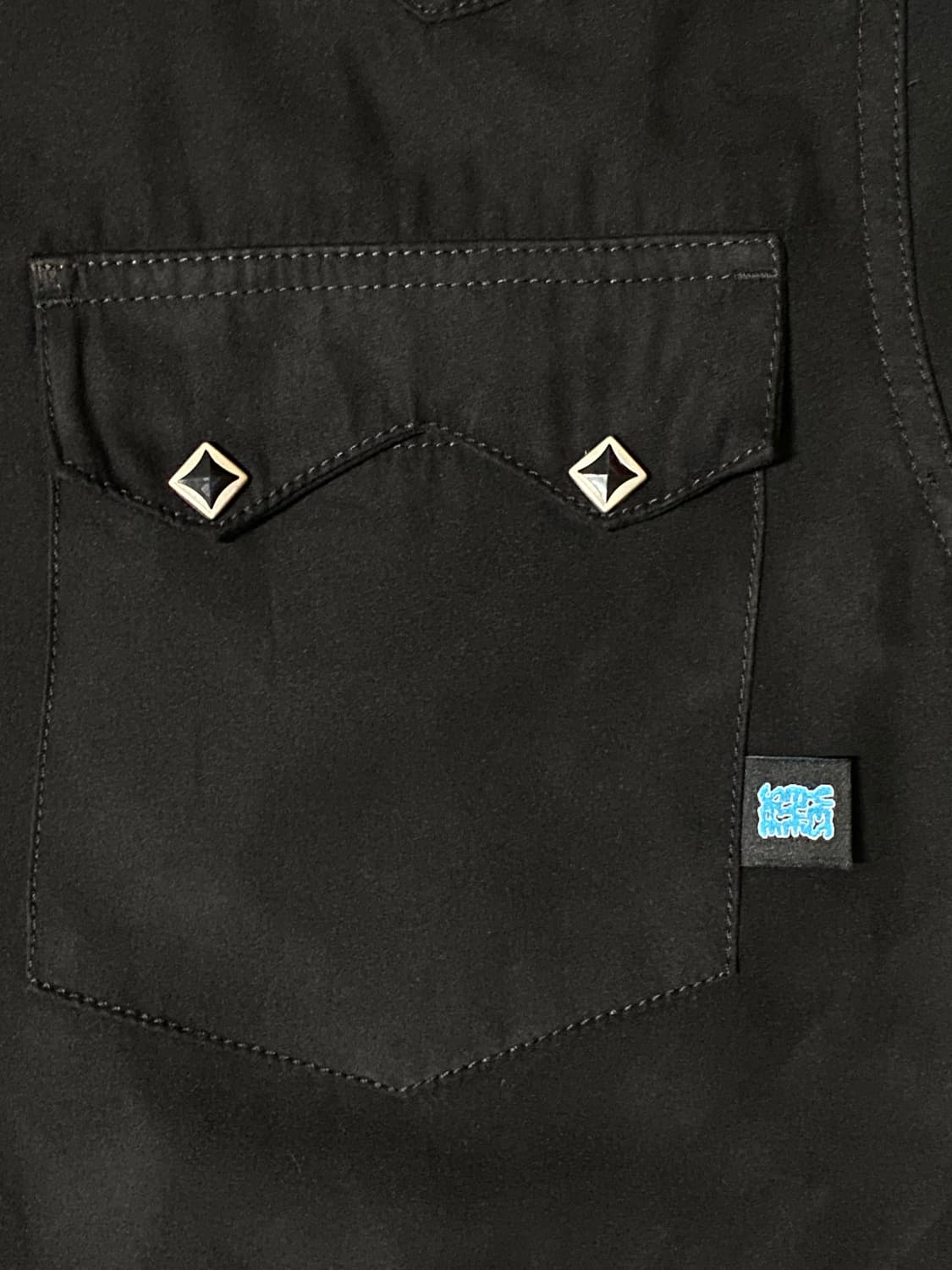 YESEYESEE 예스아이씨 블랙 스웨이드 셔츠 M 상품이미지4