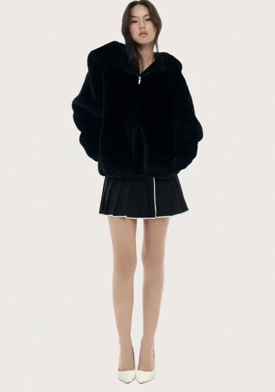 클리시어 Peach pudding fur jacket 퍼자켓 상품이미지1