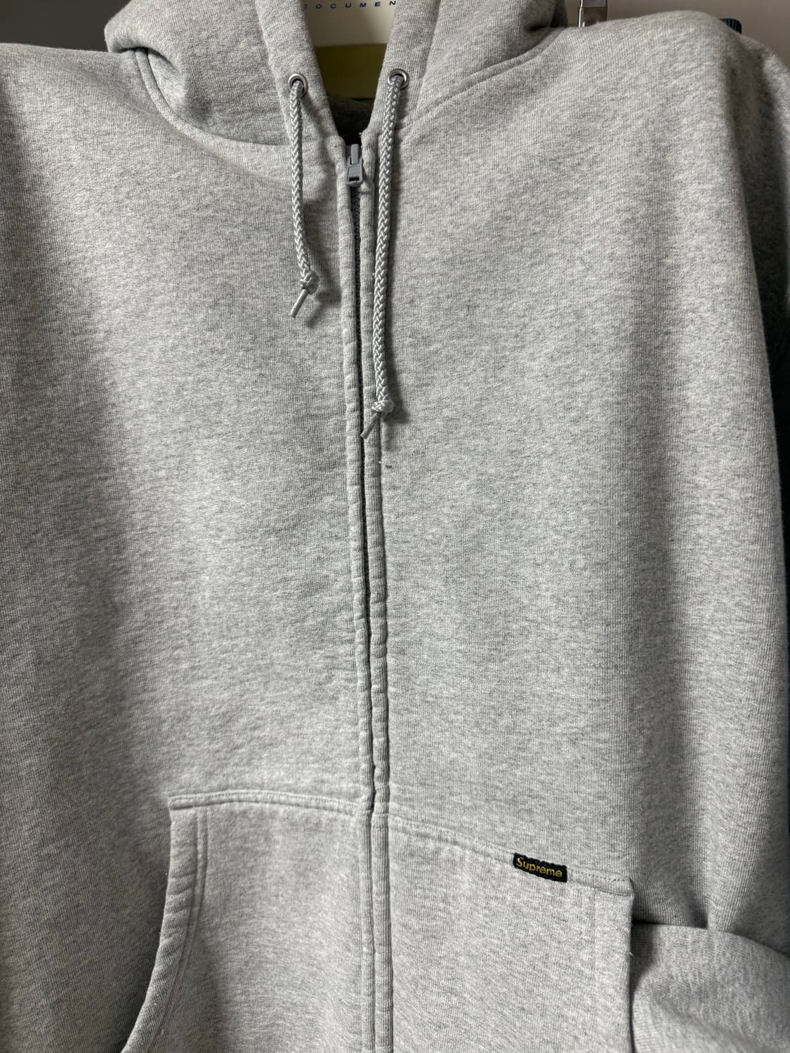 슈프림 그레이 집업후드 XL 새상품 상품이미지2