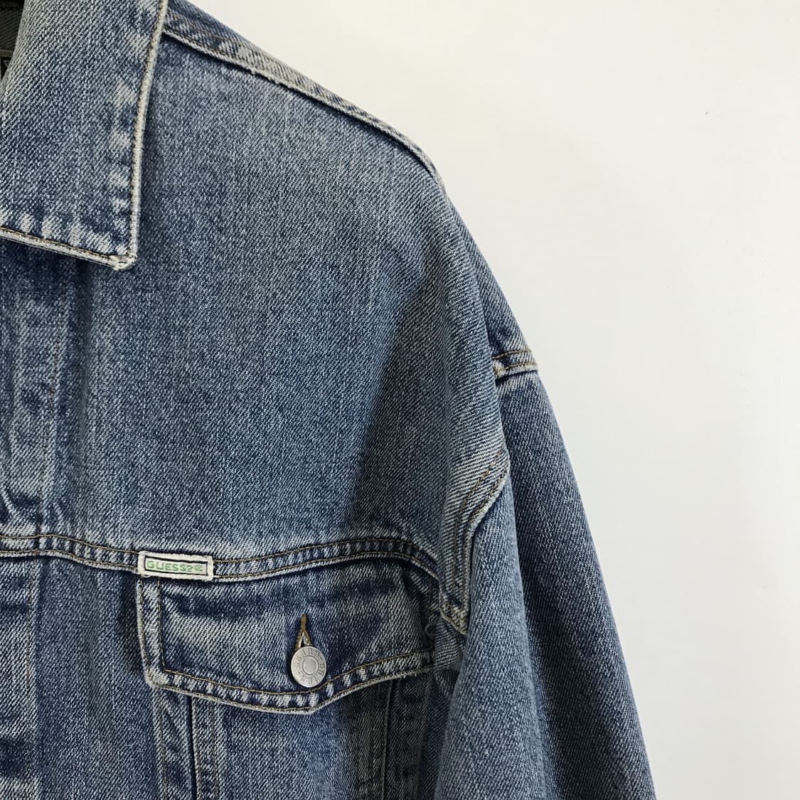게스 USA 90s 데님 트러커자켓 [XL] 상품이미지2