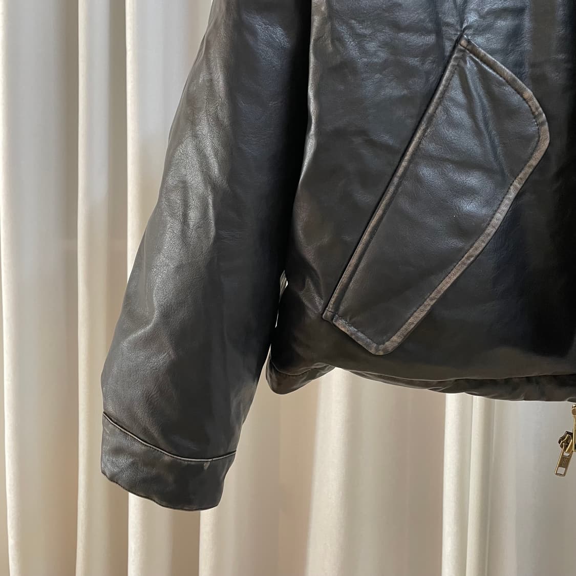 라퍼지스토어 가죽 덕다운패딩 XL 상품이미지3