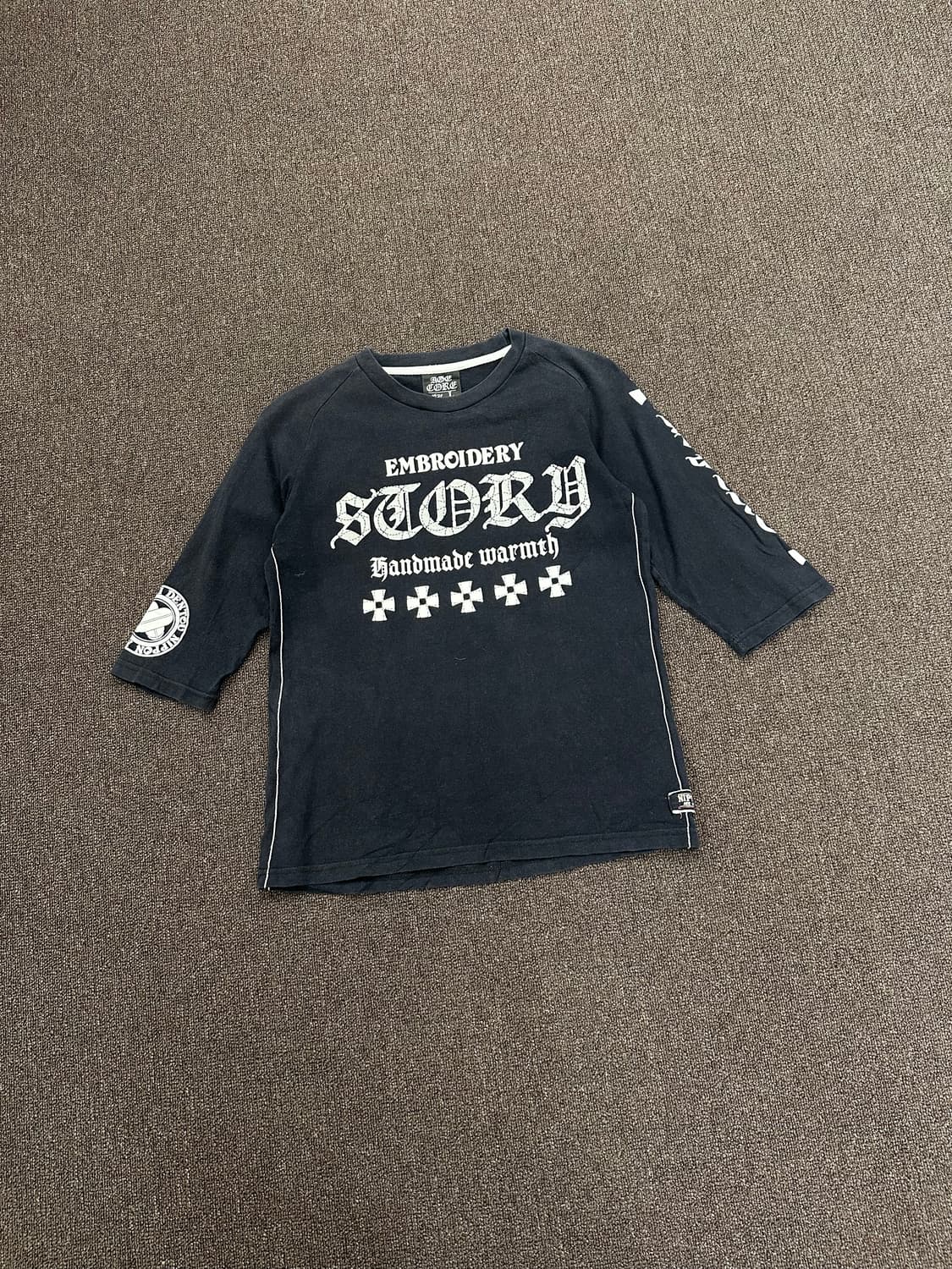 L)Japanese vintage y2k 프린팅 7부 롱슬리브 상품이미지3