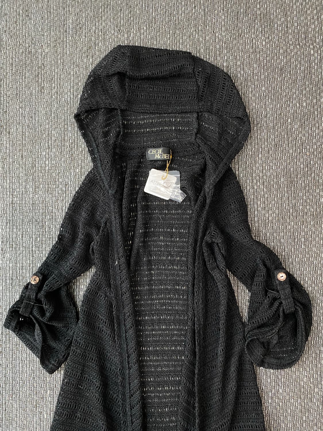 [Cecil Mcbee]Mesh 1/2 Hoodie Cardigan 상품이미지6