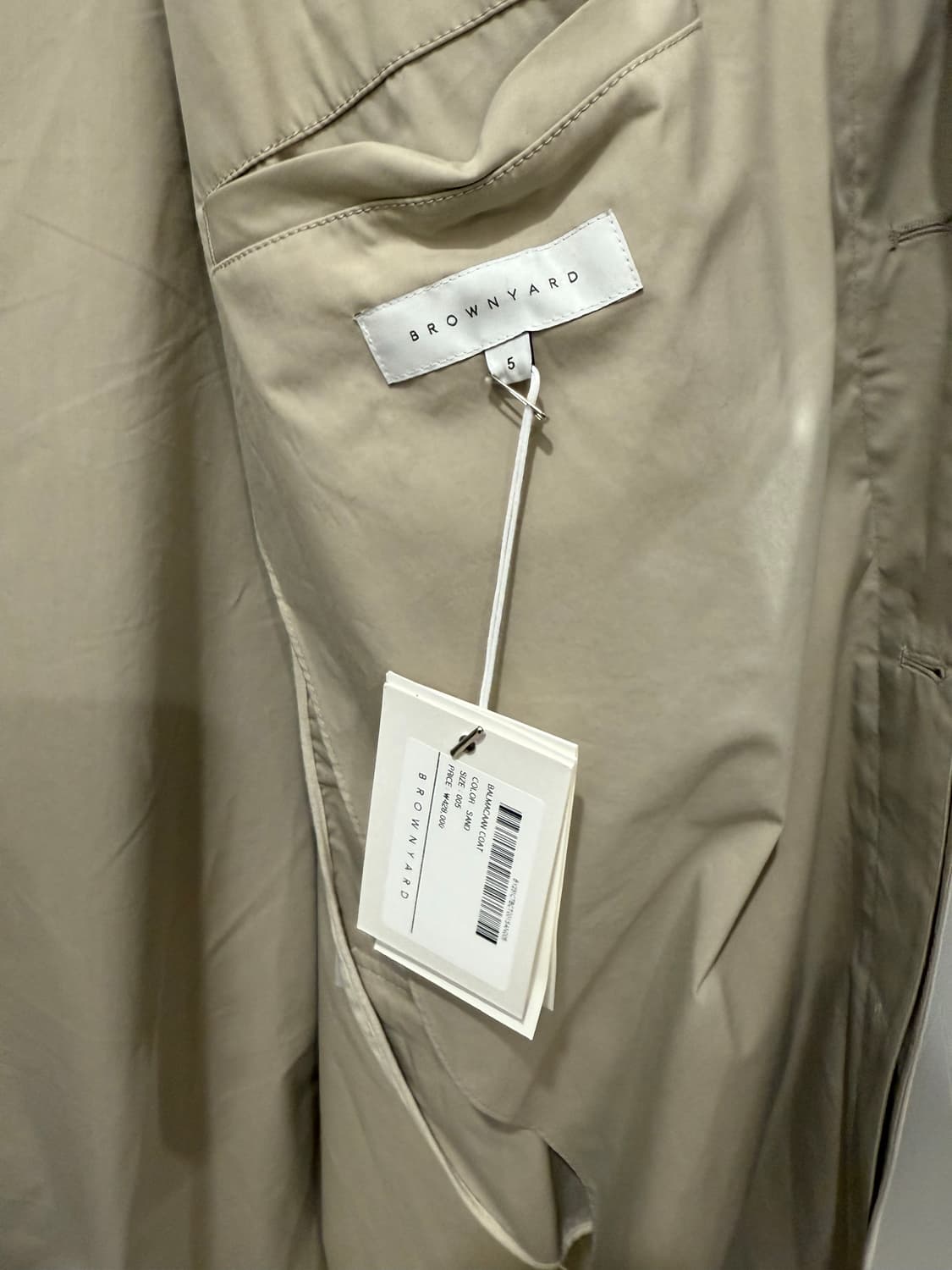 브라운야드 발마칸 트렌치 코트  상품이미지5