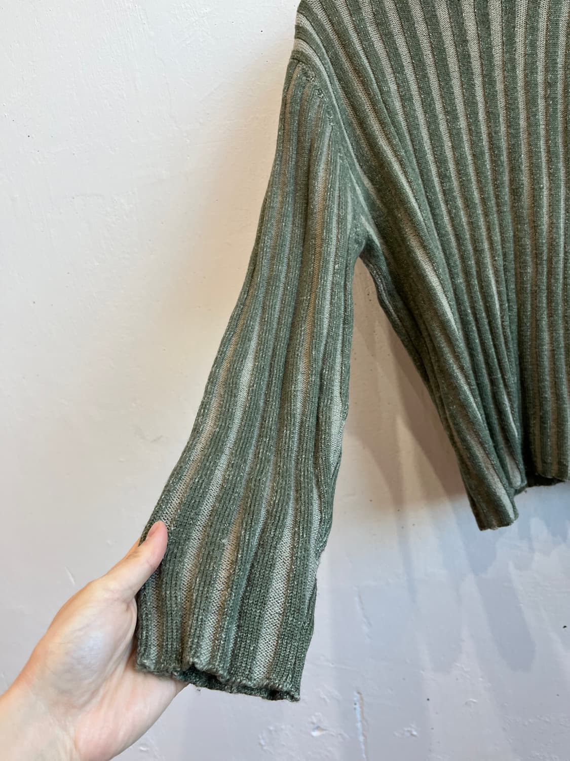 JIGSAW 퓨어울 빈티지 골지 니트 상품이미지4