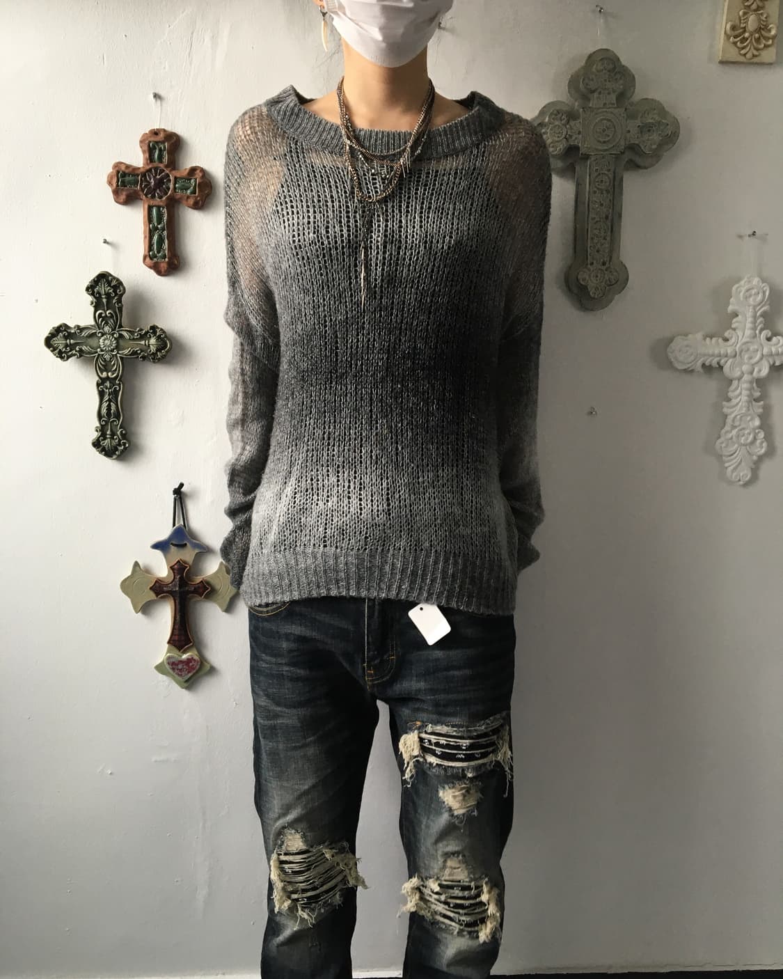 Dyed loose fit knit 상품이미지6