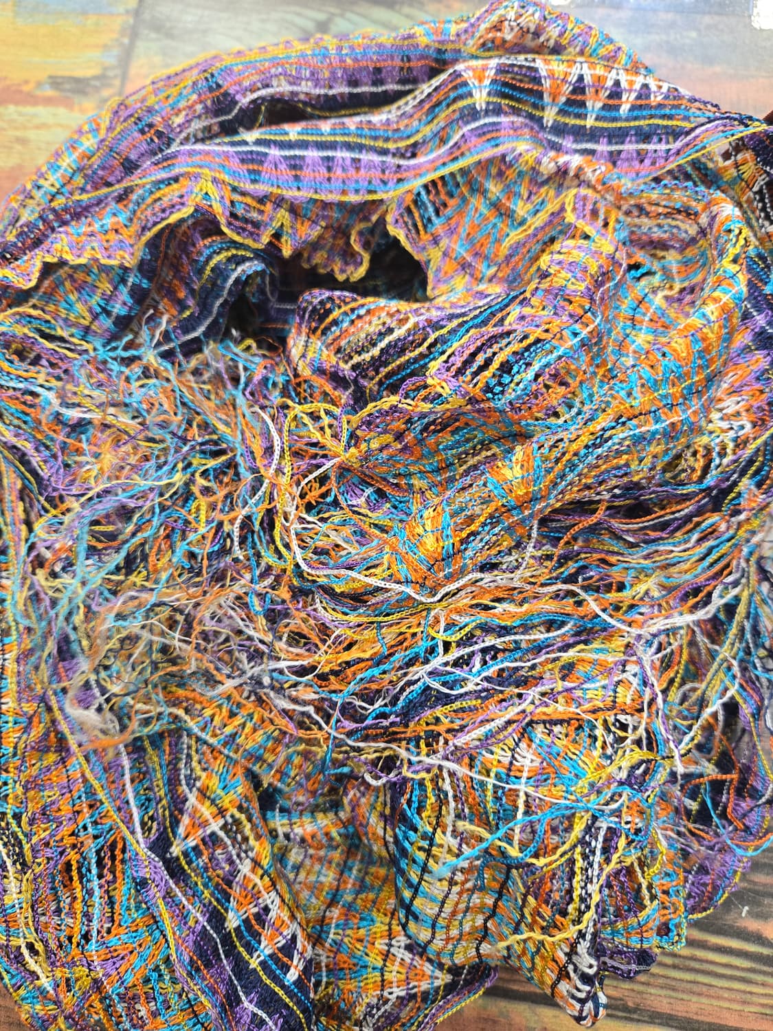 미쏘니 컬러풀 패턴 숄 스카프 상품이미지4