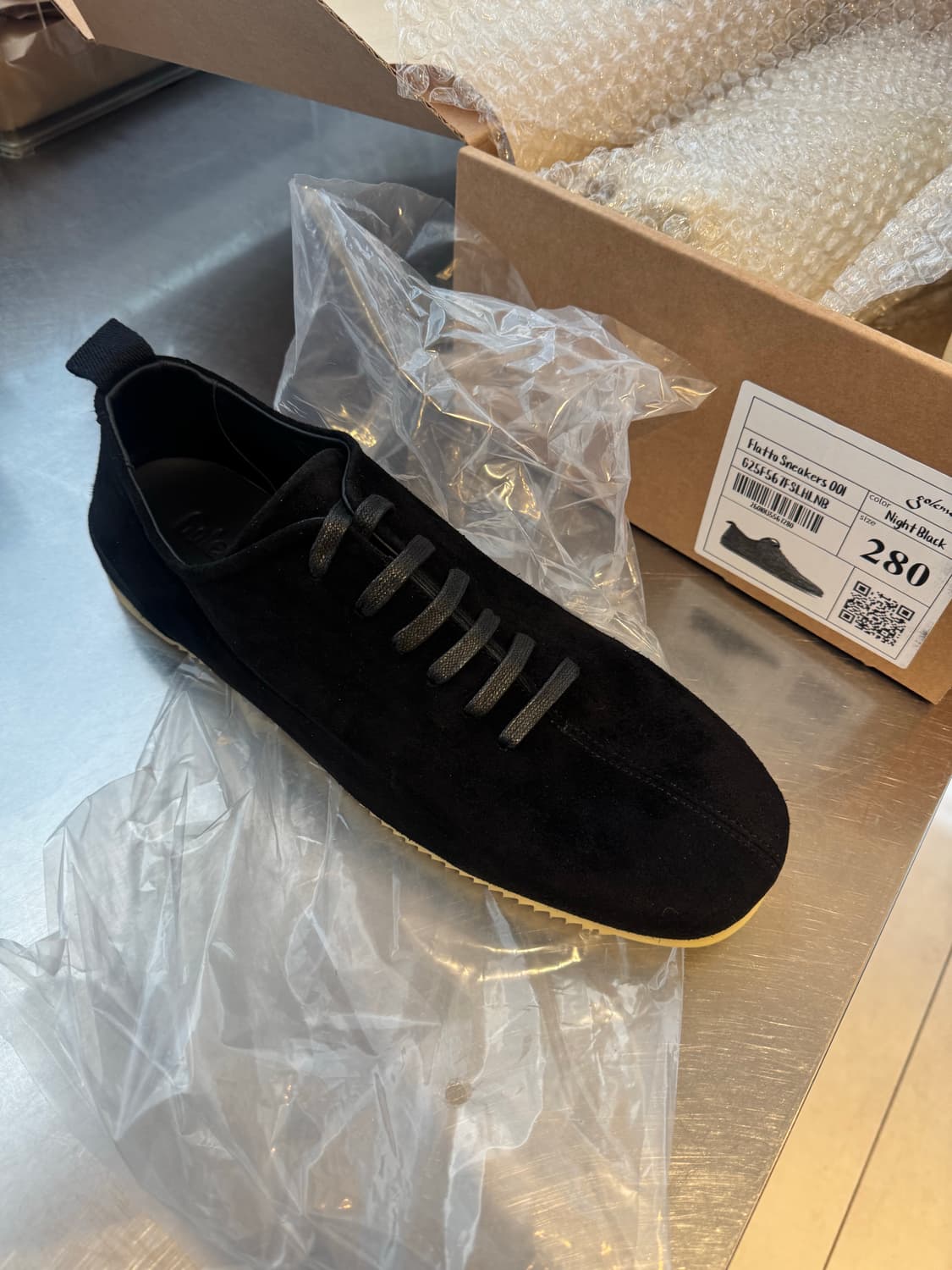 골멧 플랫토001 스웨이드 나이트블랙 280 상품이미지7