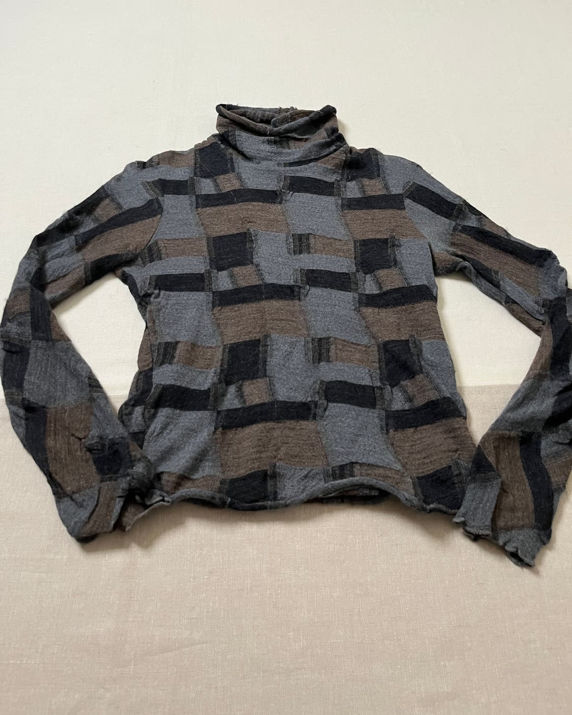 요지야마모토 자가드 터틀넥 니트 yohji yamamoto Y’s  상품이미지6