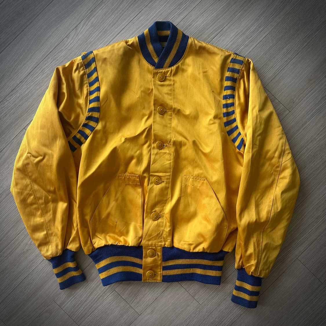 40s USA Vintage Satin Stadium Jacket 상품이미지5
