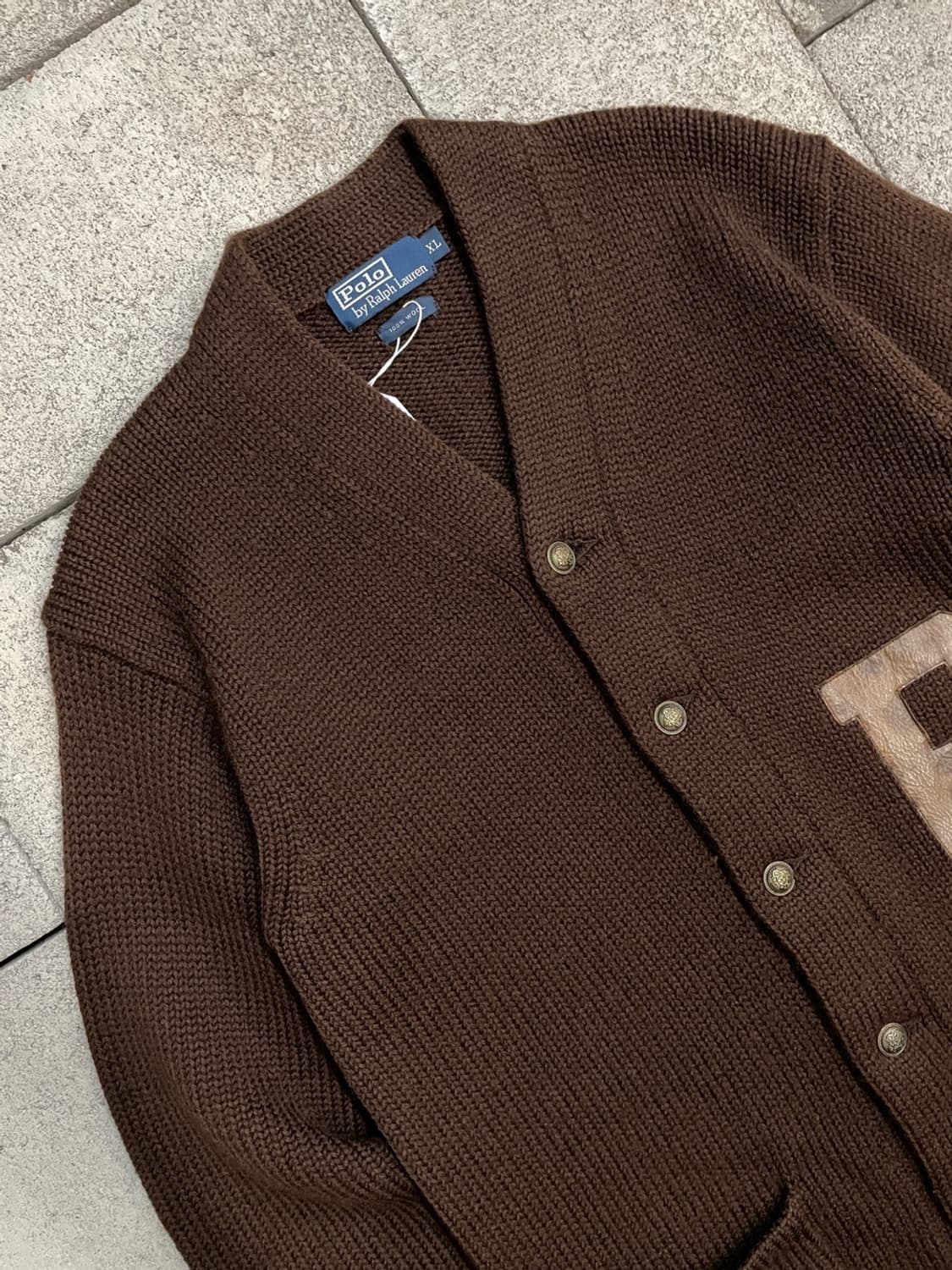 폴로 랄프로렌 울 레터맨 가디건 상품이미지2