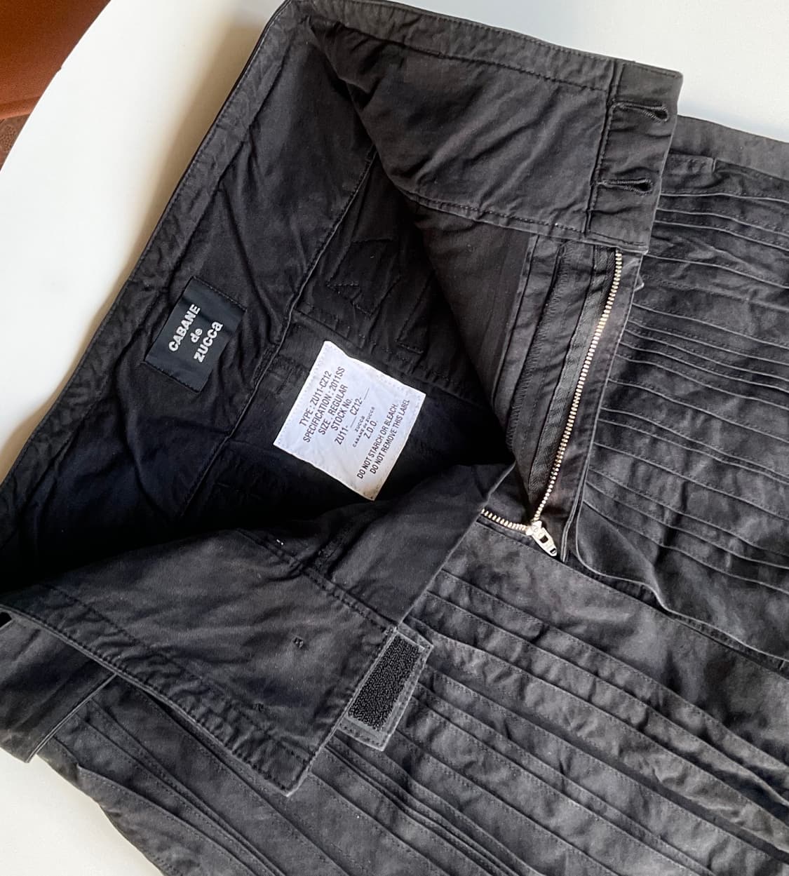 카반 드 주까 바지(앞부분 주름스커트 형태) M / 유니섹스 상품이미지4