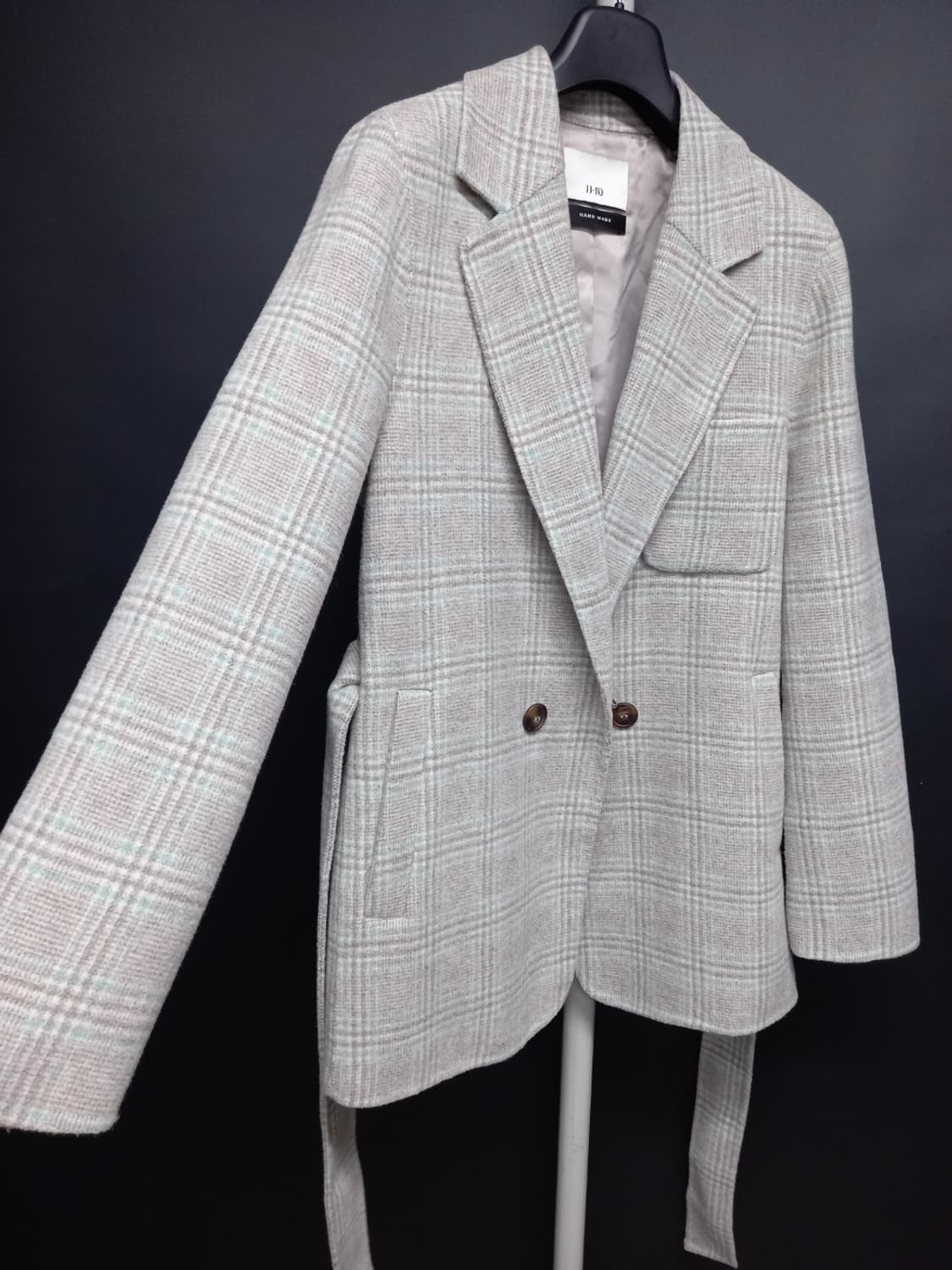 새 JJ-RO 제이제이로 추동 핸드메이드 하프자켓코트 55.66 상품이미지4