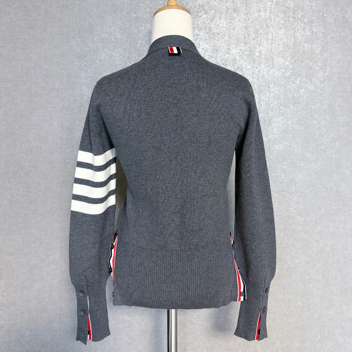 톰브라운 밀라노 스티치 가디건 그레이 상품이미지2