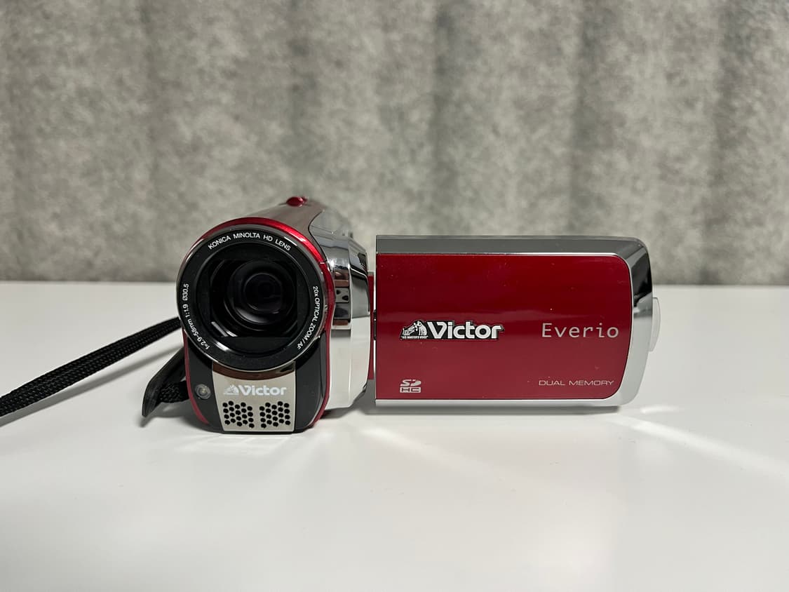 빈티지 색감 끝판/ Jvc gz hm110 빈티지 캠코더 레드 상품이미지3